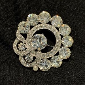 Cubic Zirconium Brooch